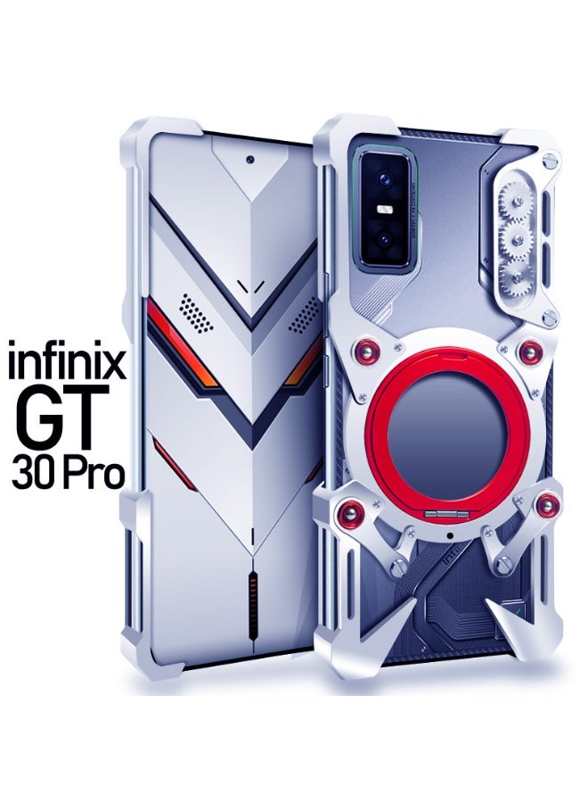 عام غطاء إنفينيكس جي تي 30 برو - تصميم إطار ألومنيوم متميز بلا حواف مع حامل دوار 360° وتصميم تروس ميكانيكية مفرغة - Image 2