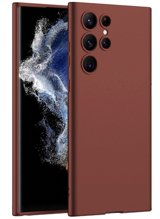 GKK Samsung Galaxy S24 Ultra Case, Slim Liquid Silicone Skin Feeling Protective Case for Samsung S24 Ultra, Shockproof Drop Proof Protective Cover, Anti-Yellowing, Anti-Scratch, Red  - Image 1
