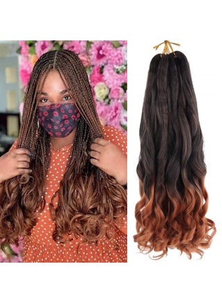 Spanish Curly Braids Hair 7 Pack Loose Wavy Spiral Curl Braids French Curl Crochet Braid Deep Wave Synthetic Hair Extensions Pre Stretched Bouncy Braiding Hair 22 inch 75g/pack (22 inch （7 pack）, #TB/ - pzsku/ZAEA636E1144BA7A8CE75Z/45/_/1683880471/ef7eaa58-8b9d-4472-9cef-c3f10f761a81