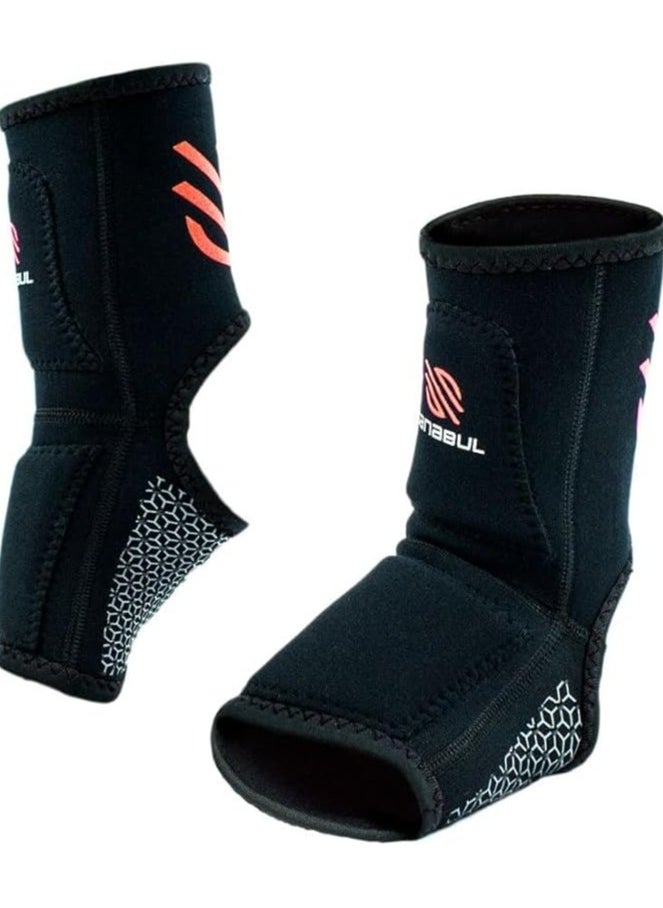 Sanabul  - Essential Striking Gel Ankle Guard for MMA Kickboxing | Ankle Sleeves for Men & Women | MMA Kickboxing Muay Thai Ankle Support and Protection (Pair) (Orange, S/M) - Image 1