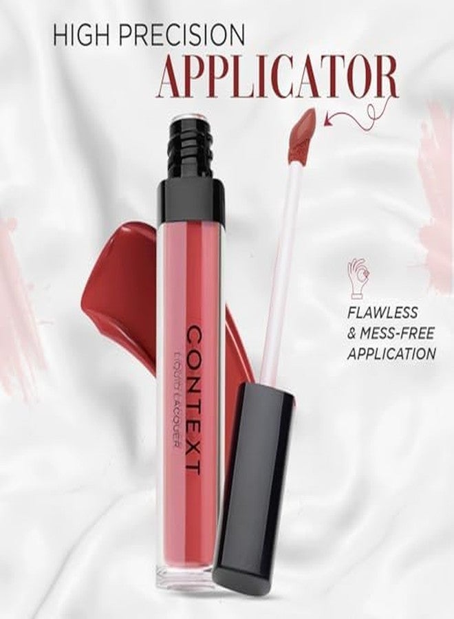 CONTEXT SKIN Non Toxic Liquid Lipstick - Liquid Lacquer long lasting color Lipstick for Women (6.5 G) (Sweet Emotions) - Image 4