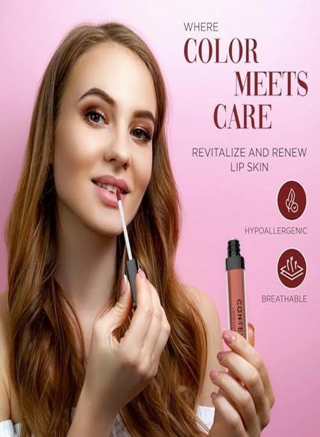 CONTEXT SKIN Non Toxic Liquid Lipstick - Liquid Lacquer long lasting color Lipstick for Women (6.5 G) (Sweet Emotions) - Image 5