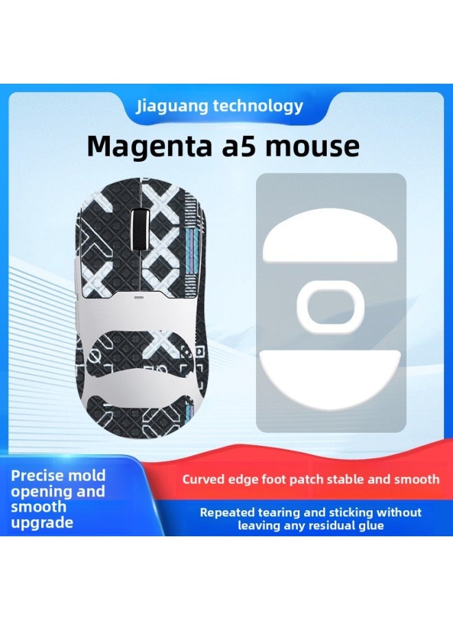 For Mai Cun A5 Anti-slip Paste PRO Sticker Mouse V2 ULTRA Palm Paste Pro MAX Ice Edition Foot Pad-Color:[half Pack] Gradient Color Print Mouse Sticker [free Cleaning Cotton]