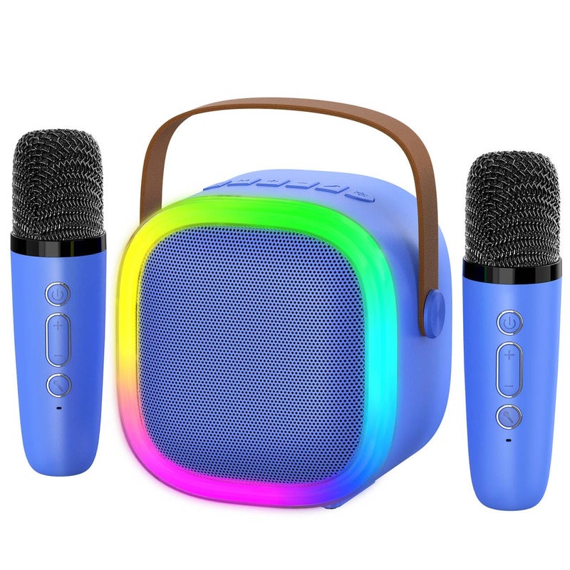 zicor Karaoke Machine for Kids Adults, Portable Bluetooth Speaker with Wireless Microphones and LED Lights, Kids Toys Birthday for Girls and Boys Ages 4,5,6,7,8,9,10,11,12+ Years, Home Party - Image 1