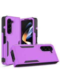 For Samsung Galaxy Z Fold5 2 in 1 PC + TPU Phone Case(Purple)