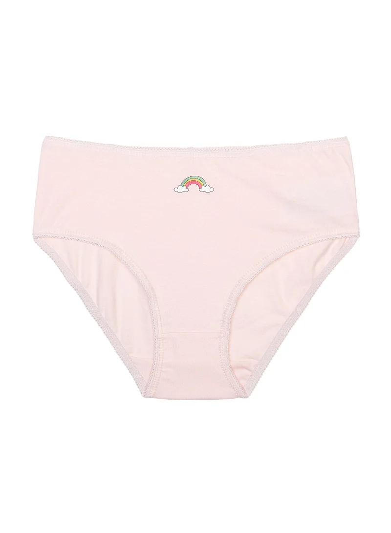 MINOTI Kids Girls Briefs 3-Pack – Soft Cotton Underwear with Print