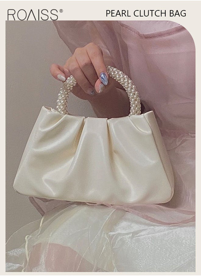 Elegant Pearl Purse Clutch Bag Pleated Cloud Shoulder Crossbody Handbags Women Pearl Tote Bag Rhinestone Clutch Handbag - pzsku/ZAEA6786096F7FE1D7A0DZ/45/_/1693807085/6842cd1d-7a01-4b9b-b5eb-c056e626a4a7