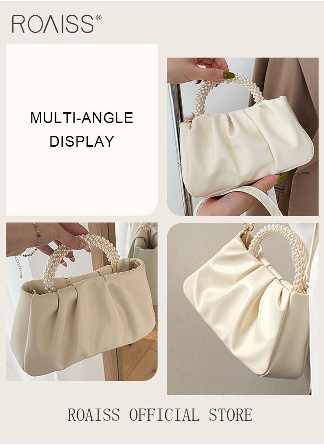 Elegant Pearl Purse Clutch Bag Pleated Cloud Shoulder Crossbody Handbags Women Pearl Tote Bag Rhinestone Clutch Handbag - pzsku/ZAEA6786096F7FE1D7A0DZ/45/_/1693807087/908ac6ed-50eb-48bd-a5a5-31ab5c94f6ae