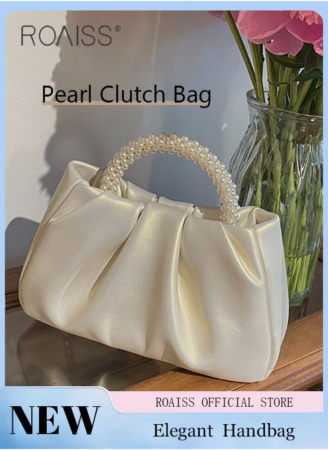 Elegant Pearl Purse Clutch Bag Pleated Cloud Shoulder Crossbody Handbags Women Pearl Tote Bag Rhinestone Clutch Handbag - pzsku/ZAEA6786096F7FE1D7A0DZ/45/_/1693807098/d104f9af-832e-4ee0-b3d2-f24a7cfc9f4b