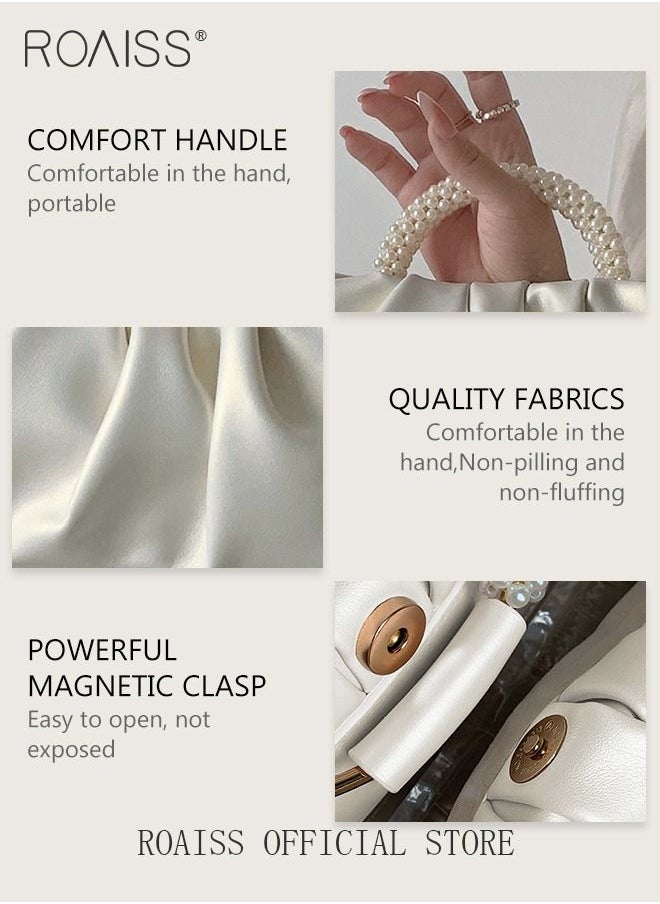 Elegant Pearl Purse Clutch Bag Pleated Cloud Shoulder Crossbody Handbags Women Pearl Tote Bag Rhinestone Clutch Handbag - pzsku/ZAEA6786096F7FE1D7A0DZ/45/_/1693877777/ca3065d8-d361-47c7-b48c-33ae792a63f7