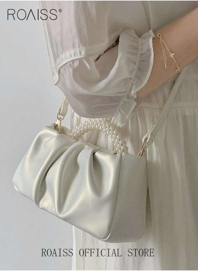 Elegant Pearl Purse Clutch Bag Pleated Cloud Shoulder Crossbody Handbags Women Pearl Tote Bag Rhinestone Clutch Handbag - pzsku/ZAEA6786096F7FE1D7A0DZ/45/_/1693877778/111d6a14-515d-4d9c-ae31-ebf06b9d89d8