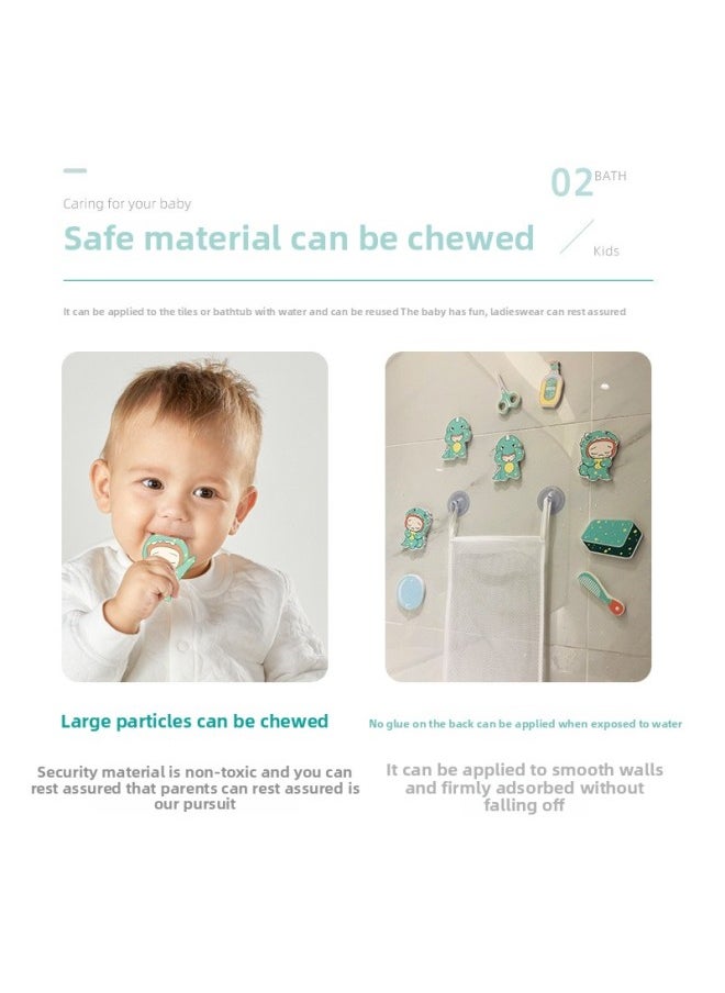 Baby Bath Toys Water Activated Wall Stickers For Toddler Bathroom Fun Educational Play EVA Foam Material Safe For Infants-Color:Please Contact Wangwang For Customization  - Image 3