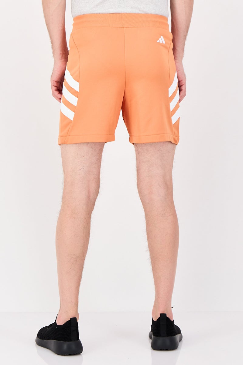Adidas Men Sportswear Fit Drawstring Basketball Shorts, Orange - Image 3