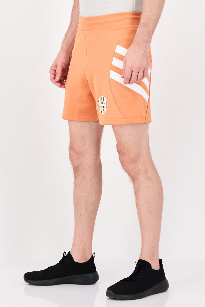 Adidas Men Sportswear Fit Drawstring Basketball Shorts, Orange - Image 2