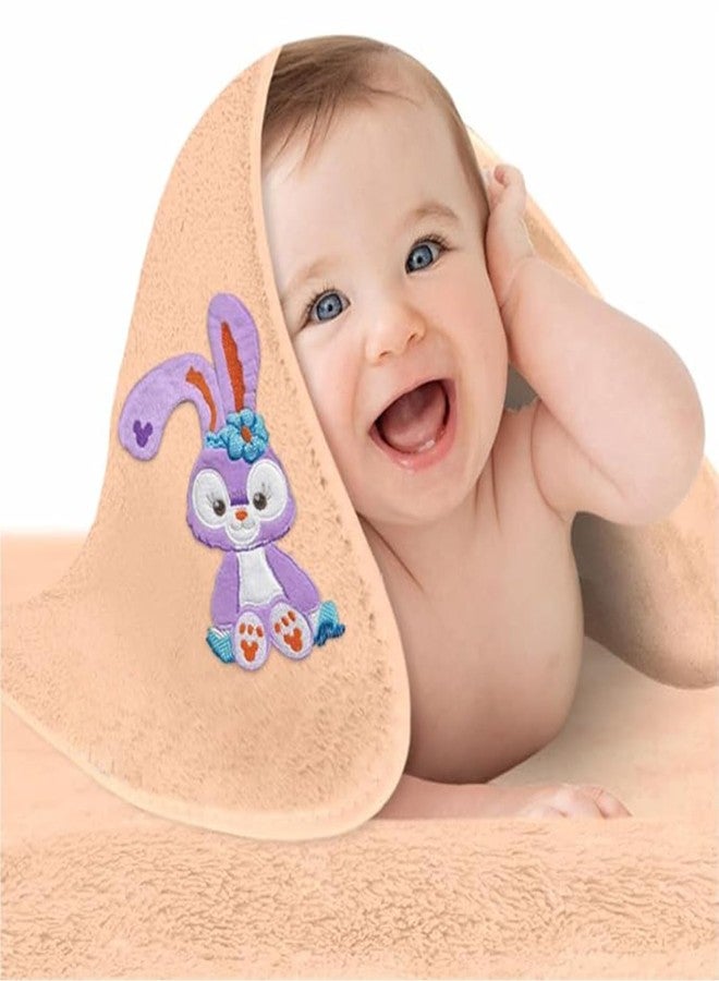 Comforic منشفة استحمام للأطفال من الألياف الدقيقة من كومفوريك، مناسبة للأولاد والبنات | فائقة النعومة، سريعة الجفاف، فائقة الامتصاص، مناسبة للجنسين | مناشف أطفال حديثي الولادة والرضع برسومات كرتونية | 70×140 سم (بني، عبوة من قطعة واحدة) - Image 4