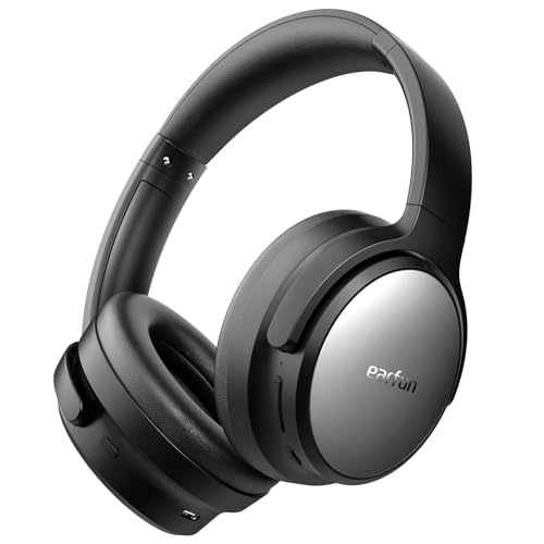 EarFun Tune Pro Active Noise Canceling Headphones, Wireless Bluetooth Headphones with 5 Mics, 120H Playtime, Bluetooth 5.4, Hi-Res Audio, Multipoint Connection, Custom EQ via App, Comfortable Fit - Image 1