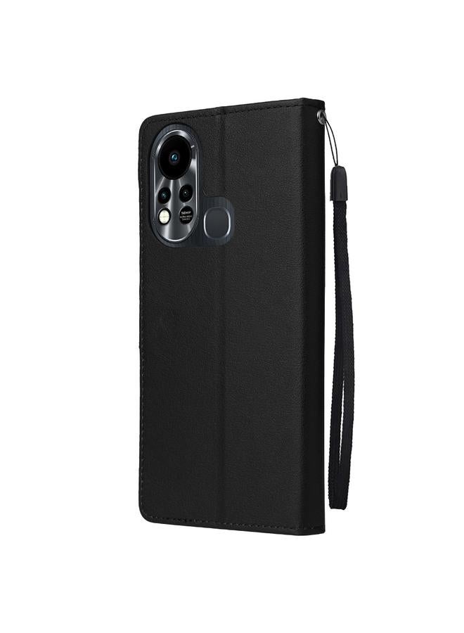 S-TOP Case For Infinix Hot 11s Multifunctional Horizontal Flip Leather Case with Three Card Slot - Image 3