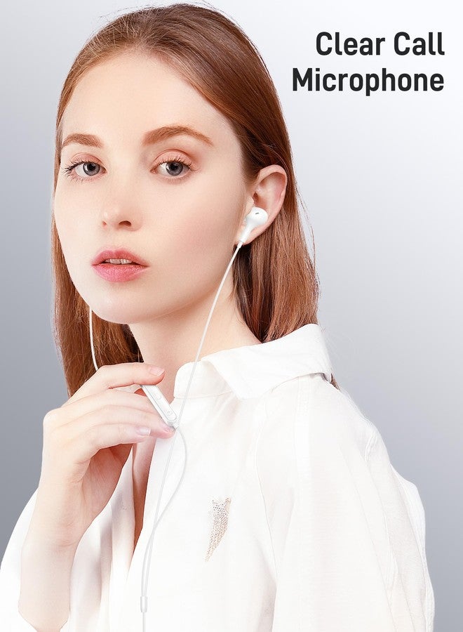 iMangoo for MFi-Certified Lightning Wired Earbuds for Apple, Magnetic in Ear Buds Headphones with HiFi Bass,3 Ear Tips Mic Corded Earphones for Gym, Commuting for iPhone 14 Plus 13 12 11 Pro Max White - Image 5