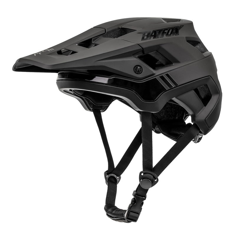 BATFOX Bike HelmetMountain Bike Helmet Helmets for Men Women Adults Youth Black M5457CM - Image 2