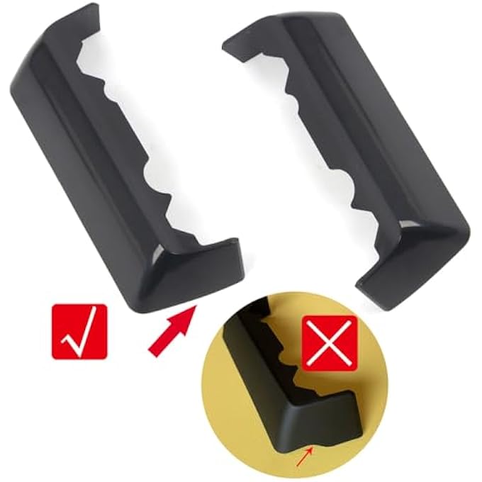 rayihni حامل سقف خارجي أسود لسيارة تويوتا لاند كروزر برادو FJ150 2010-2022، 2 قطعة - Image 3