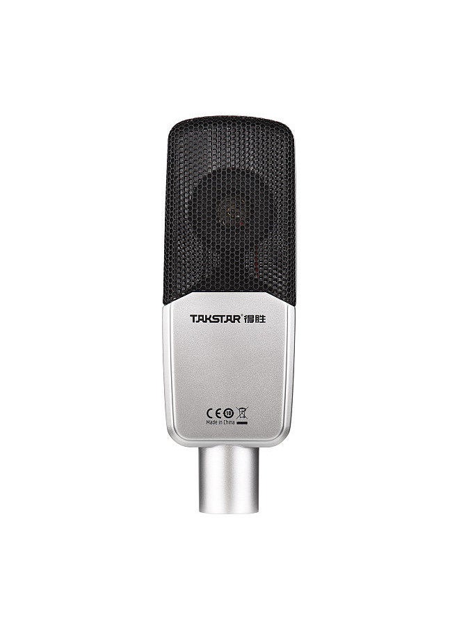TAKSTAR - SM-18 EL Professional Recording Microphone Cardioid Condenser XLR Mic Kit with Adjustable Shock Mount Metal Pop Screen for Studio Vocal Music Instrument Live Stream Performance - Image 1
