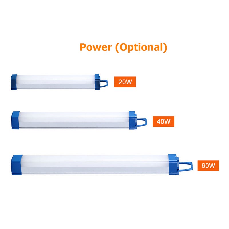 40W LED Rechargeable Emergency Lamp Daylight Lamp Sunlight Lamp LED Tube Rain-proof USB Fill-in Light for Live Streaming Camping Street Vending - Image 3