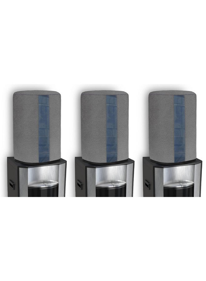 Cranique 20 ltr / litre Water Dispenser Bottle Jar Cover with Transparent Strap (Grey Pack of 3) - Image 1
