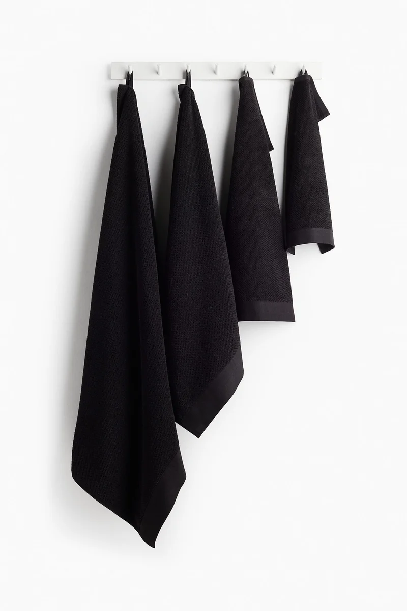 اتش اند ام 2-pack cotton terry guest towels