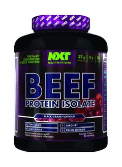 NXT Nutrition Beef Protein Isolate Zero Dairy Black Grape 60 Servings 1800g  - Image 1