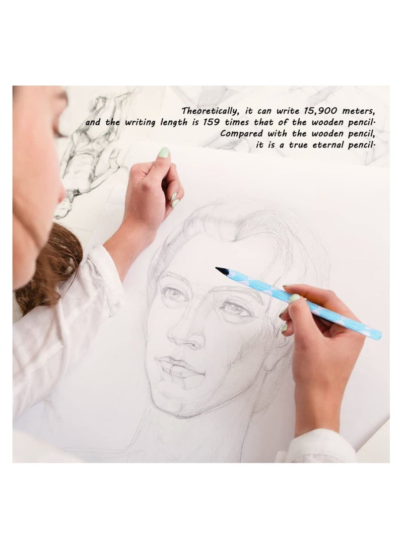 Zikra Inkless Everlasting Pencil Set - 5 PCS Reusable, Erasable, and Portable Pencils for Writing and Drawing - Perfect for Students and Office Supplies. - Image 4