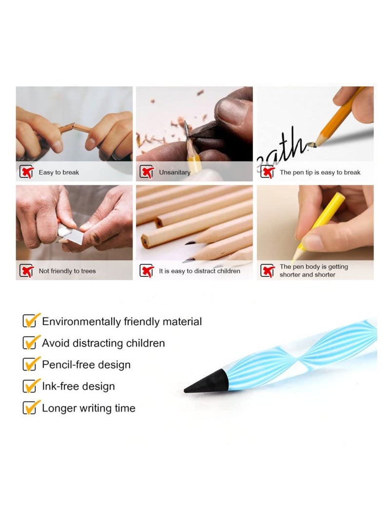Zikra Inkless Everlasting Pencil Set - 5 PCS Reusable, Erasable, and Portable Pencils for Writing and Drawing - Perfect for Students and Office Supplies. - Image 3