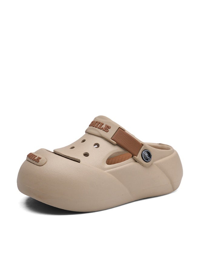 NIBEMINENT Summer Fashion Children's Two-Way Wear Head Soft Bottom Anti-Slip Boys Girls Sandals Breathable Comfortable  - Image 1