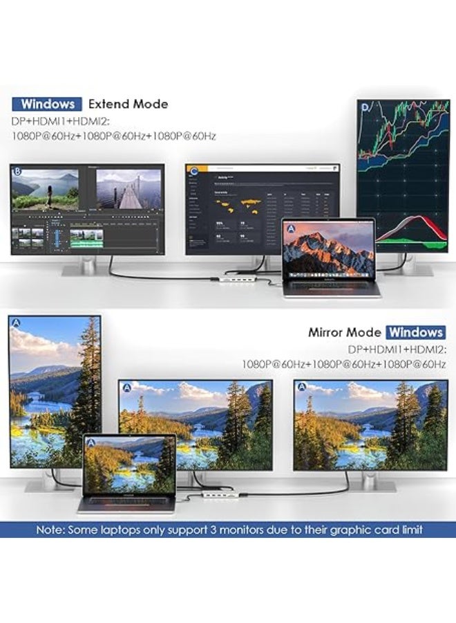 Wavlink USB 3.0 WiFi Adapter for PC, AC1300 Dual Band 5GHz+2.4GHz Wireless Network Adapter with High Gain Antennas for Windows XP/Vista/7/8/8.1/10/11 MacOS 10.7-10.15 - Image 1