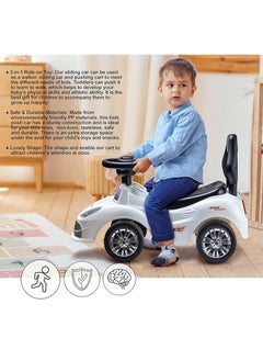Ferrari Manual Push Racing Kids Car - Sleek, sporty design with comfortable seat and steering wheel  - Image 1