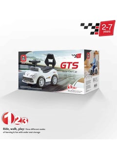 Ferrari Manual Push Racing Kids Car - Sleek, sporty design with comfortable seat and steering wheel  - Image 3