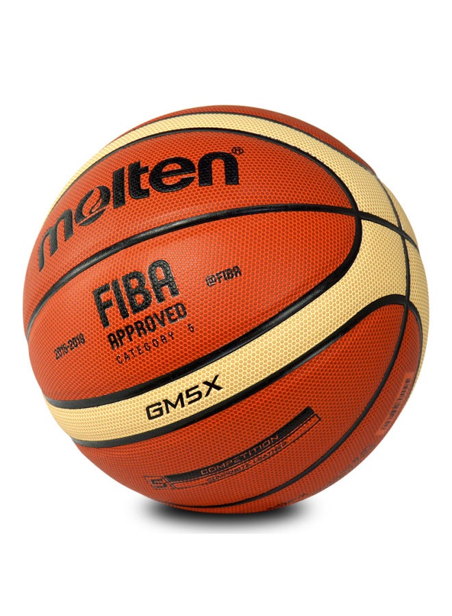 مولتين Molten Gm5x كرة سلة، معتمدة من Fiba، لرياض الأطفال، طلاب المدارس الابتدائية، الشباب، للمنافسات والتدريبات الداخلية والخارجية، Bgm5x - Image 3
