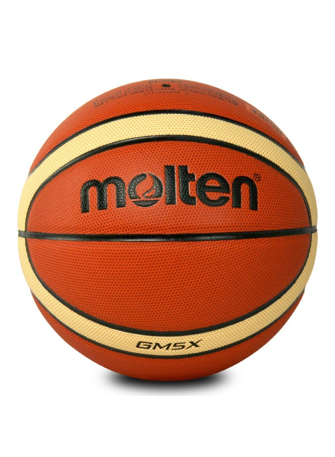 مولتين Molten Gm5x كرة سلة، معتمدة من Fiba، لرياض الأطفال، طلاب المدارس الابتدائية، الشباب، للمنافسات والتدريبات الداخلية والخارجية، Bgm5x - Image 2