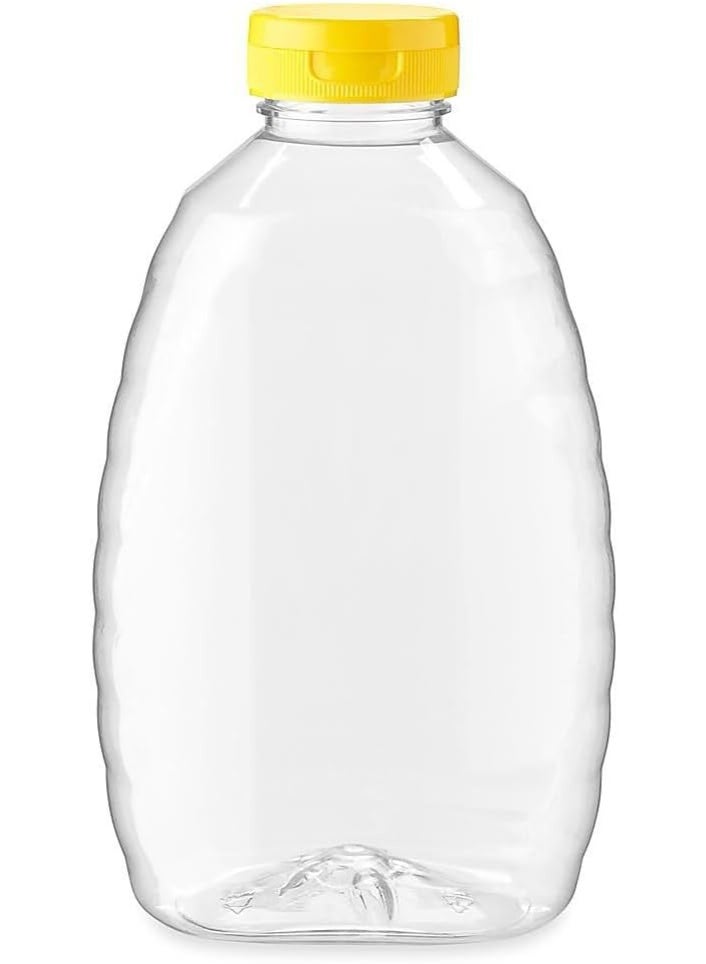 Luxoraq 2-Pcs 720ml EMPTY Plastic HONEY BOTTLE Squeeze DISPENSER Flip Top – MULTIPURPOSE Ketchup Bottle MAYONNAISE Syrup Sauce Cooking OIL Honey Jar Condiment Container BPA FREE FOOD GRADE LEAK PROOF Reusable Kitchen Bottles - Image 2