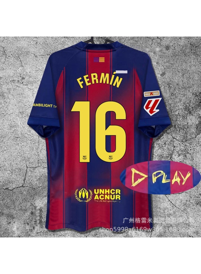 25-26 Barcelona Co-branded Version No. 16 Star Plus La Liga Football Jersey - Image 1