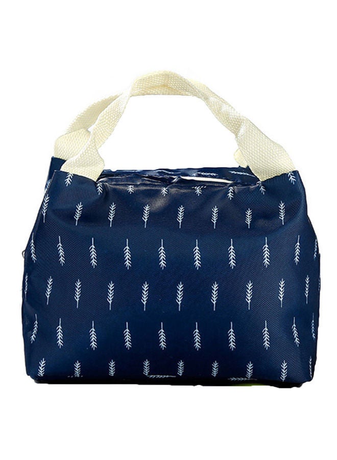 NIBEMINENT Thermal Insulated Lunch Bag Blue/White - Image 1