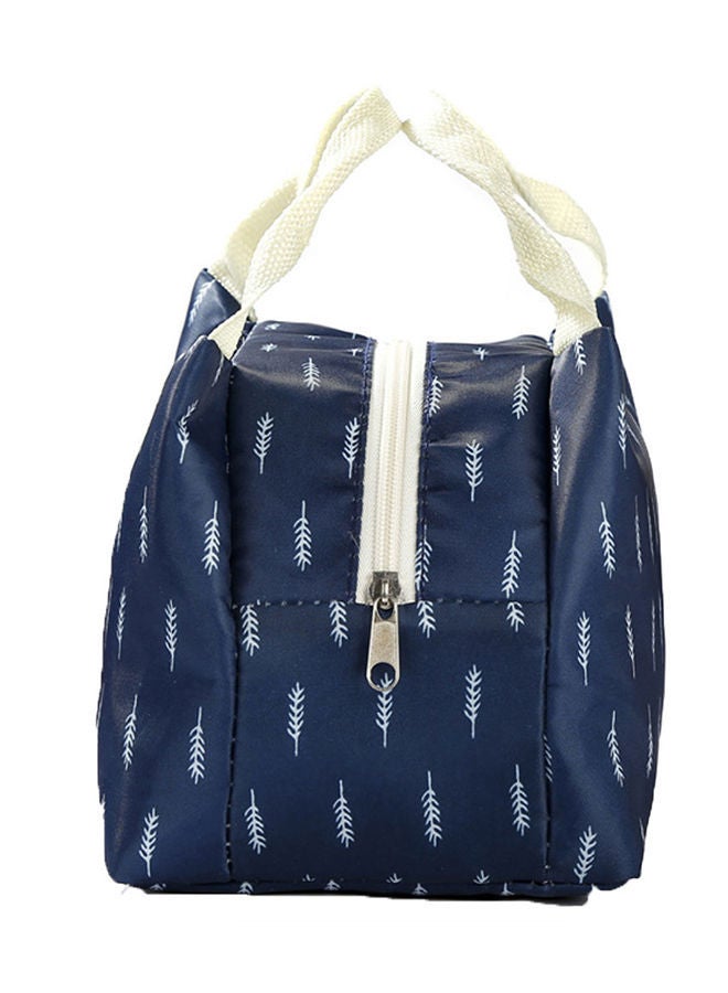 NIBEMINENT Thermal Insulated Lunch Bag Blue/White - Image 2