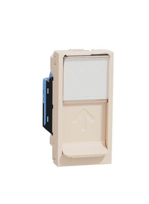 New Unica Data Socket Rj45 U/Utp, Straight Click Shuttered, Beige