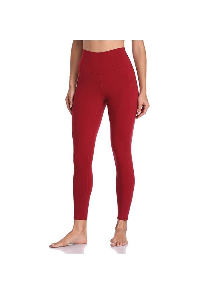 Generic High Waist Tummy Control Peach Print Leggings Blue  - Image 3