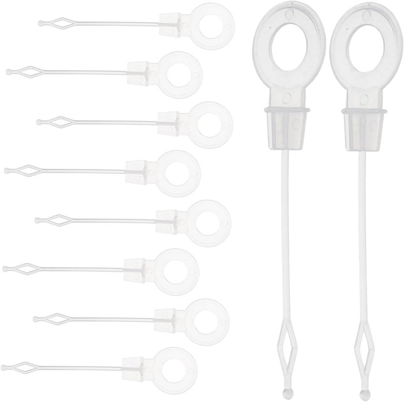 POPETPOP 10Pcs Refrigerator Drain Hole Clog Remover Tool for Efficient Fridge Drain Pipe Cleaning Lightweight Plastic Spring Dredging Tools for Home Kitchen Appliance Maintenance - Image 1