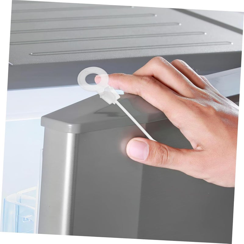 POPETPOP 10Pcs Refrigerator Drain Hole Clog Remover Tool for Efficient Fridge Drain Pipe Cleaning Lightweight Plastic Spring Dredging Tools for Home Kitchen Appliance Maintenance - Image 3