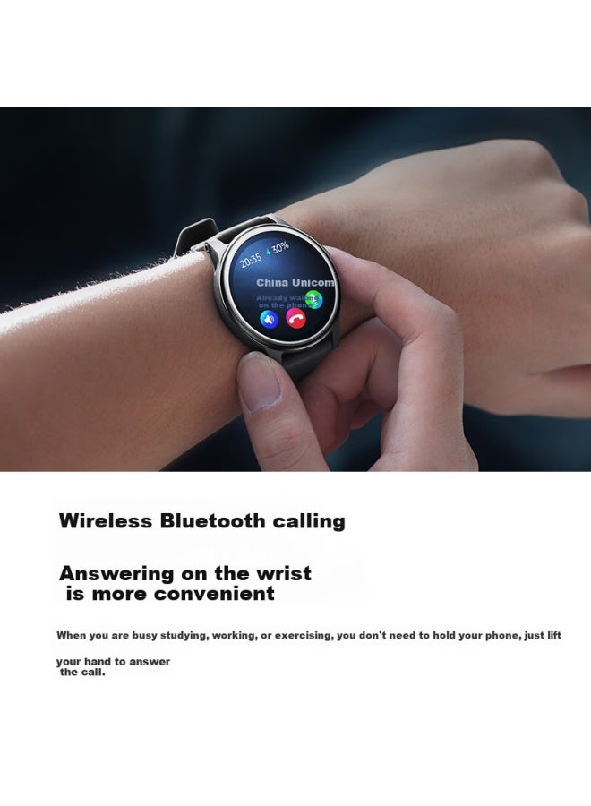 Didoe38S Pro Smartwatch For Blood Sugar And Blood Pressure Monitoring, Ecg Risk Assessment, Bluetooth Calling, Temperature And Blood Oxygen Monitoring, Heart Rate Measurement, Health Tracking For Elderly, Sports And Fitness For Men And Women - Image 1