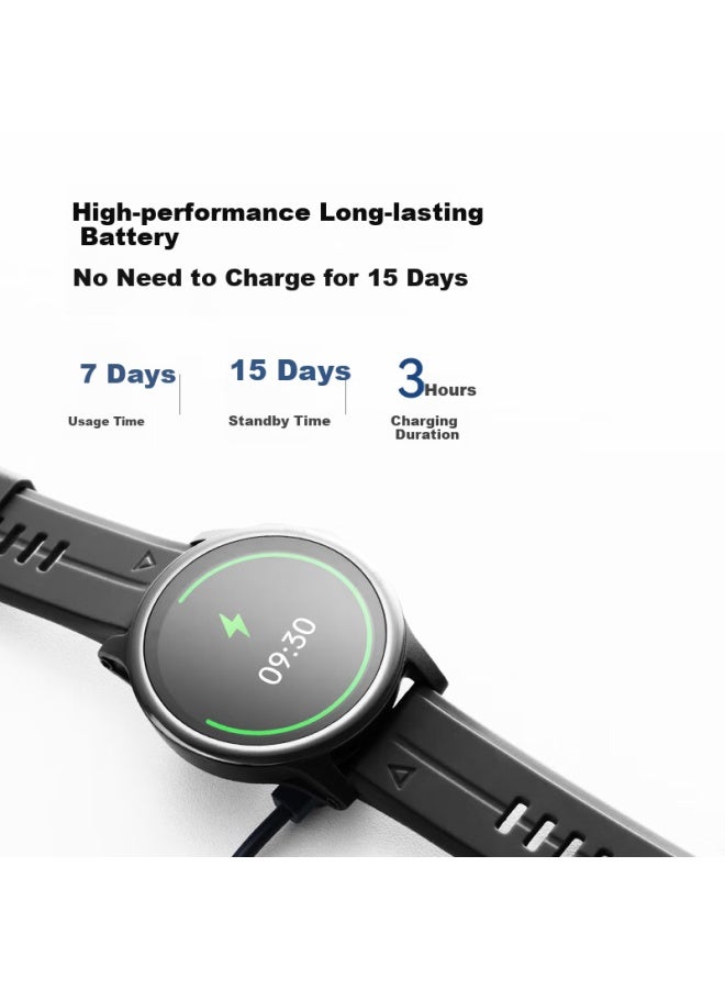 Didoe38S Pro Smartwatch For Blood Sugar And Blood Pressure Monitoring, Ecg Risk Assessment, Bluetooth Calling, Temperature And Blood Oxygen Monitoring, Heart Rate Measurement, Health Tracking For Elderly, Sports And Fitness For Men And Women - Image 2