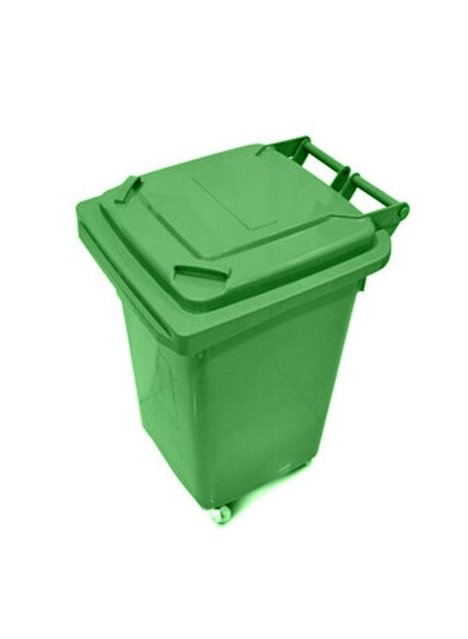 AKC High Quality Plastic Garbage Bin 70 Liters Green 