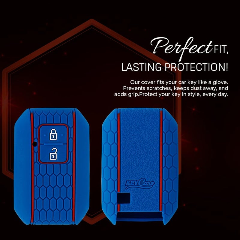 keyzone Keycare Silicone Key Cover Compatible for Suzuki Victoris, e Vitara, Fronx, jimny, Grand Vitara, Ertiga, Brezza, XL6, Swift, Dzire,Ignis 2 Button Smart Key (Black) - Image 5