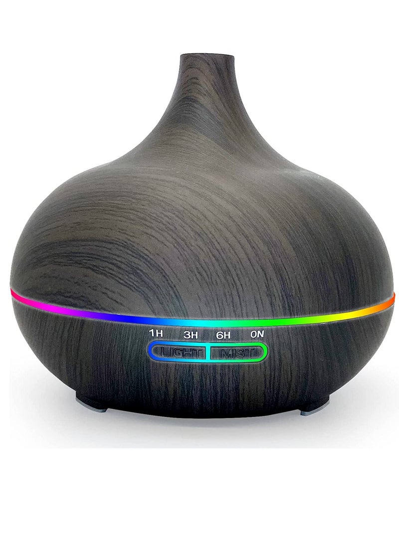 Essential Oil Diffuser 550ml Oil Diffuser with 4 Timer Aromatherapy Diffuser with Auto Shut off Function Cool Mist Humidifier BPA Free for Bedroom Home